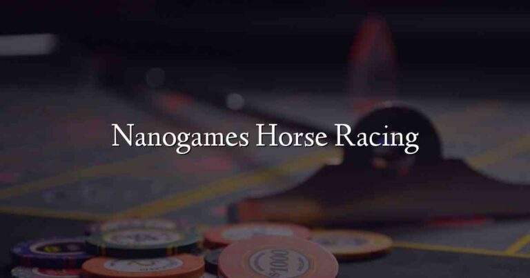 Nanogames Horse Racing