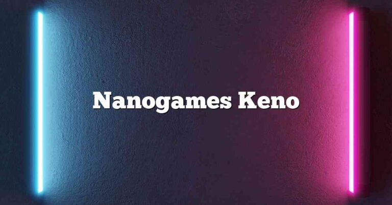 Nanogames Keno